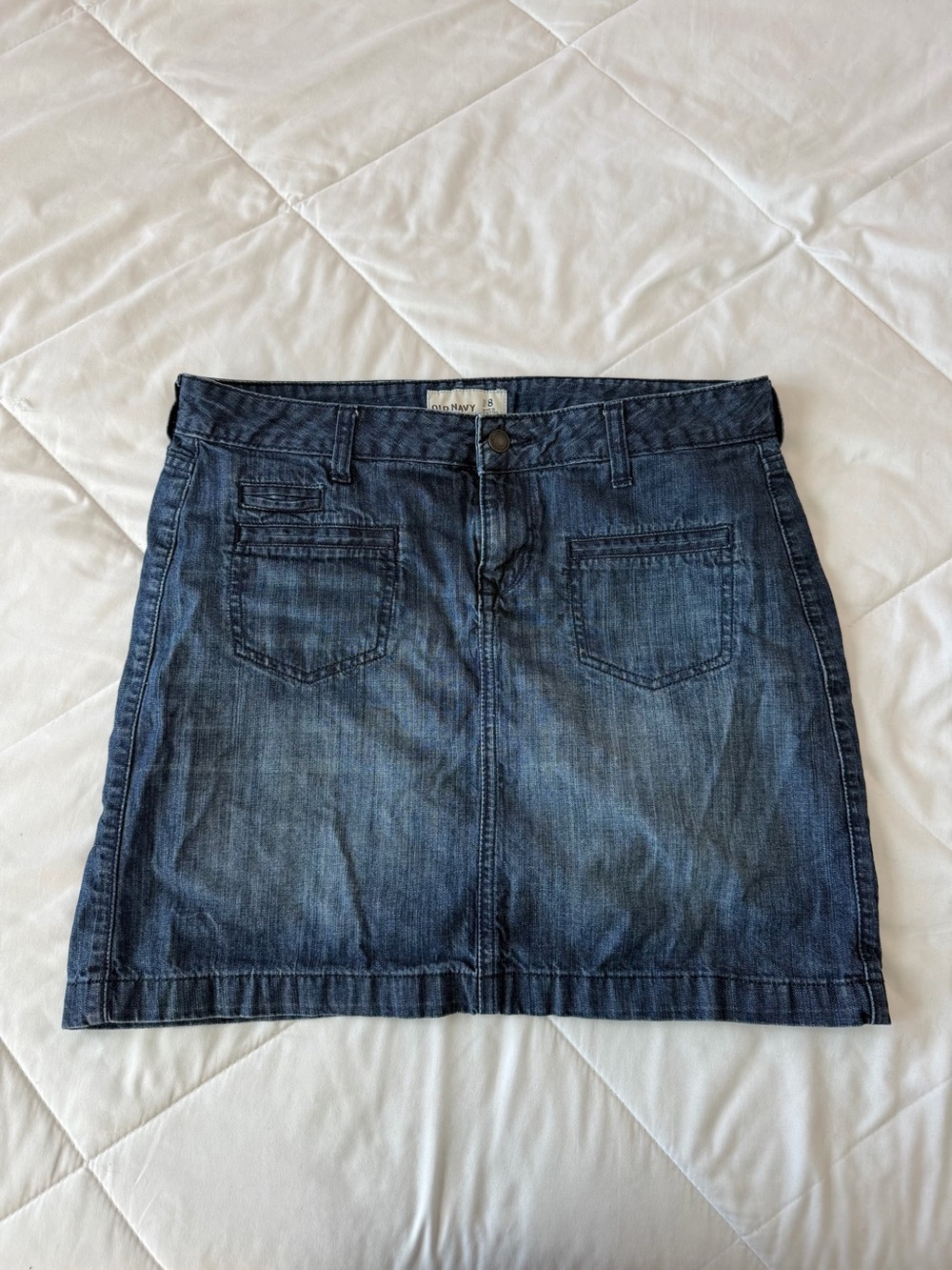 Vintage Old Navy Dark Blue Denim Mini Skirt